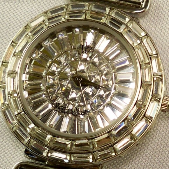 New* Victoria Wieck Emerald Cut Stones, 5 Interchangeable Bands Watch main image 8
